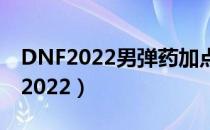 DNF2022男弹药加点（男弹药刷图加点最新2022）