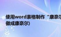 使用word表格制作“康奈尔”电子笔记排版(怎样给word做成康奈尔)