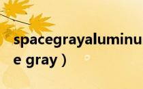 spacegrayaluminum case什么意思（space gray）