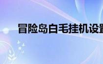 冒险岛白毛挂机设置(冒险岛白毛刷怪)