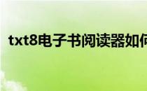 txt8电子书阅读器如何更改窗口个性化标题
