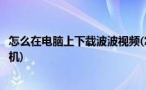 怎么在电脑上下载波波视频(怎么在电脑上下载波波视频到手机)