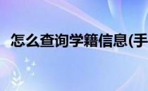 怎么查询学籍信息(手机怎么查询学籍信息)