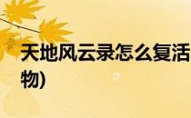 天地风云录怎么复活(天地风云录怎么复活人物)