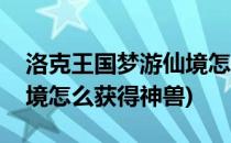 洛克王国梦游仙境怎么获得(洛克王国梦游仙境怎么获得神兽)