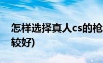 怎样选择真人cs的枪支(真人cs使用什么枪比较好)