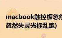 macbook触控板忽然失灵(macbook触控板忽然失灵光标乱跑)