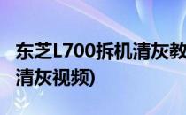 东芝L700拆机清灰教程看这里(东芝l800拆机清灰视频)