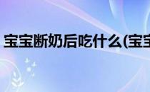 宝宝断奶后吃什么(宝宝断奶后吃什么比较好)