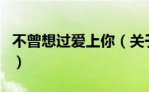 不曾想过爱上你（关于不曾想过爱上你的介绍）