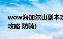 wow海加尔山副本攻略(wow海加尔山副本攻略 防骑)