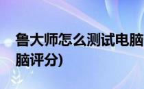 鲁大师怎么测试电脑性能分数(鲁大师测试电脑评分)