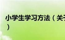 小学生学习方法（关于小学生学习方法的介绍）
