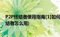 P2P终结者使用指南[1]如何扫描局域网的电脑(p2p网络终结者怎么用)