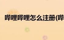 哔哩哔哩怎么注册(哔哩哔哩怎么注册小号)
