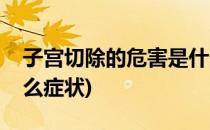 子宫切除的危害是什么(子宫切除的危害是什么症状)
