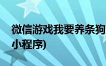 微信游戏我要养条狗怎么玩(微信养狗的游戏小程序)