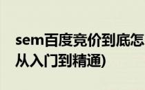 sem百度竞价到底怎么做(百度sem竞价推广从入门到精通)