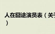 人在囧途演员表（关于人在囧途演员表的介绍）