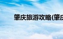 肇庆旅游攻略(肇庆旅游攻略自驾游)