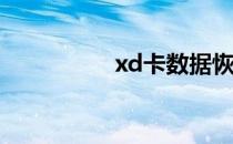 xd卡数据恢复怎么做到