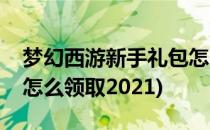 梦幻西游新手礼包怎么领(梦幻西游新手礼包怎么领取2021)