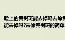 脸上的黄褐斑能去掉吗去除黄褐斑的简单方法(脸上的黄褐斑能去掉吗?去除黄褐斑的简单方法视频)