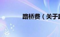 路桥费（关于路桥费的介绍）