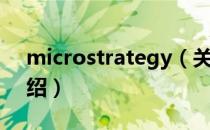 microstrategy（关于microstrategy的介绍）