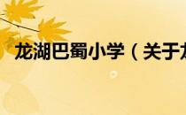 龙湖巴蜀小学（关于龙湖巴蜀小学的介绍）