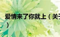 爱情来了你就上（关于爱情来了你就上的介绍）
