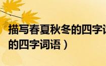 描写春夏秋冬的四字词语文库（描写春夏秋冬的四字词语）
