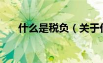 什么是税负（关于什么是税负的介绍）