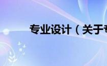 专业设计（关于专业设计的介绍）