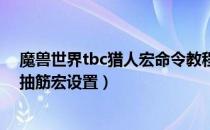 魔兽世界tbc猎人宏命令教程（wowtbc怀旧服兽王猎一键抽筋宏设置）