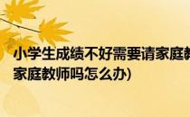 小学生成绩不好需要请家庭教师吗?(小学生成绩不好,需要请家庭教师吗怎么办)