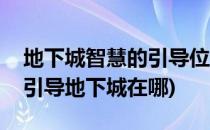 地下城智慧的引导位置在哪里(地下城智慧的引导地下城在哪)