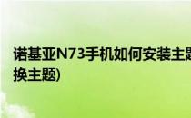 诺基亚N73手机如何安装主题和删除主题(诺基亚7plus怎么换主题)