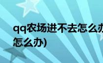 qq农场进不去怎么办(为什么qq农场打不开怎么办)