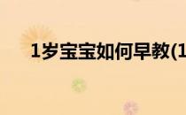 1岁宝宝如何早教(1岁的宝宝如何早教)