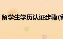 留学生学历认证步骤(留学生学历认证步骤图)