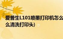 爱普生L101喷墨打印机怎么清洗墨头(爱普生喷墨打印机怎么清洗打印头)