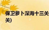 保卫萝卜深海十三关攻略(保卫萝卜深海十二关)