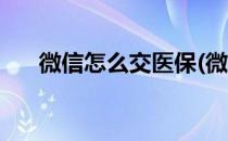 微信怎么交医保(微信怎么交医保缴费)