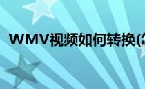 WMV视频如何转换(怎么把视频转换wmv)