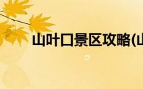 山叶口景区攻略(山叶口景区路线图)