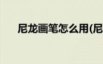尼龙画笔怎么用(尼龙画笔怎么用才好)