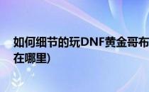 如何细节的玩DNF黄金哥布林活动(地下城黄金哥布林活动在哪里)