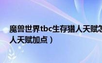 魔兽世界tbc生存猎人天赋怎么点（wowtbc怀旧服生存猎人天赋加点）