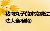 猪肉丸子的家常做法大全(猪肉丸子的家常做法大全视频)
